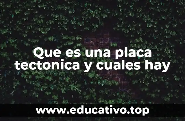Cómo se forman y cómo interactúan las placas tectónicas