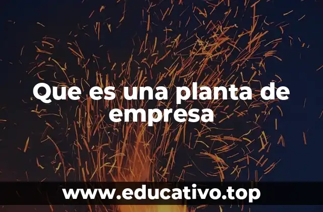 Que es una planta de empresa