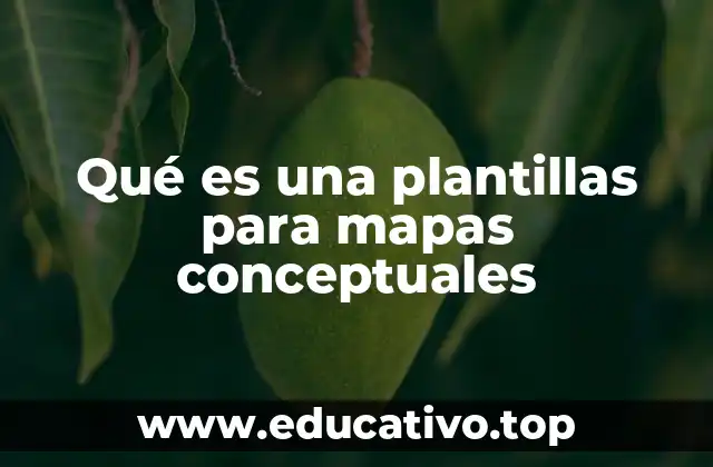 Qué es una plantillas para mapas conceptuales