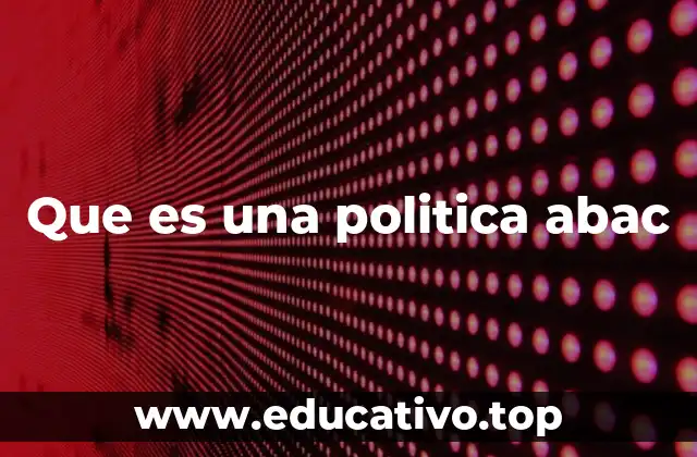 Que es una politica abac