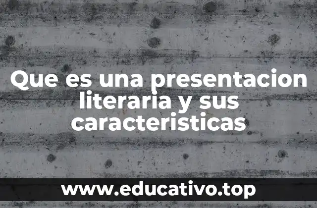 La importancia de la estructura en una presentación literaria