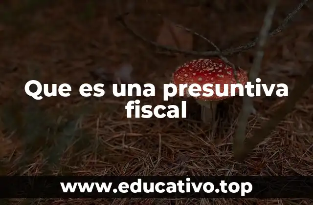 Que es una presuntiva fiscal