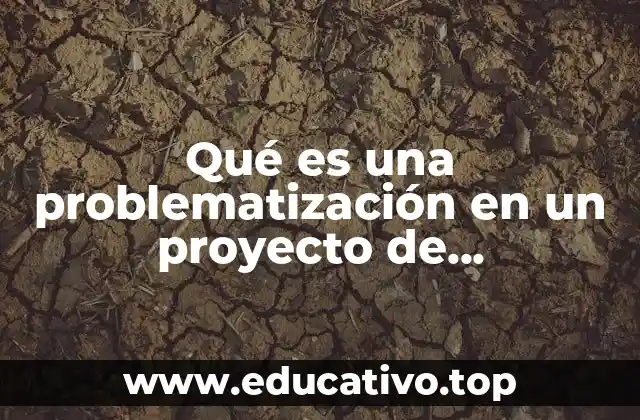 Qué es una problematización en un proyecto de investigación