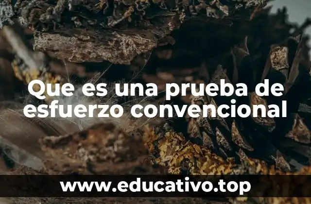 Que es una prueba de esfuerzo convencional