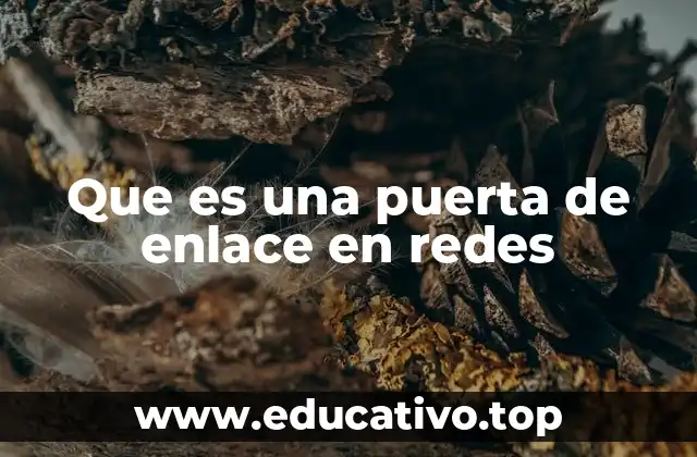 Que es una puerta de enlace en redes