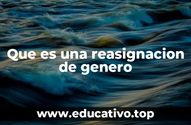 Que es una reasignacion de genero