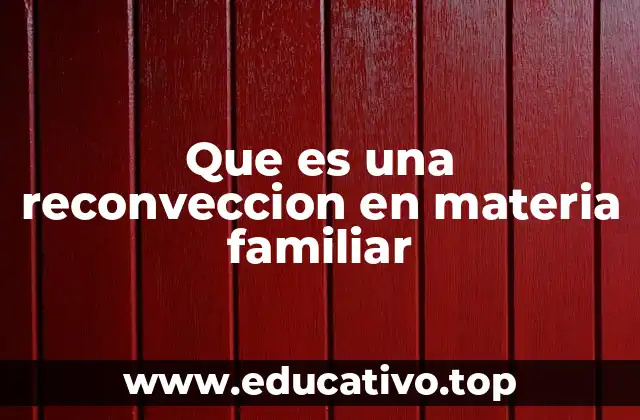 Que es una reconveccion en materia familiar