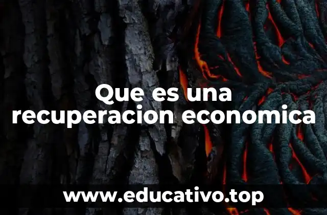 Que es una recuperacion economica