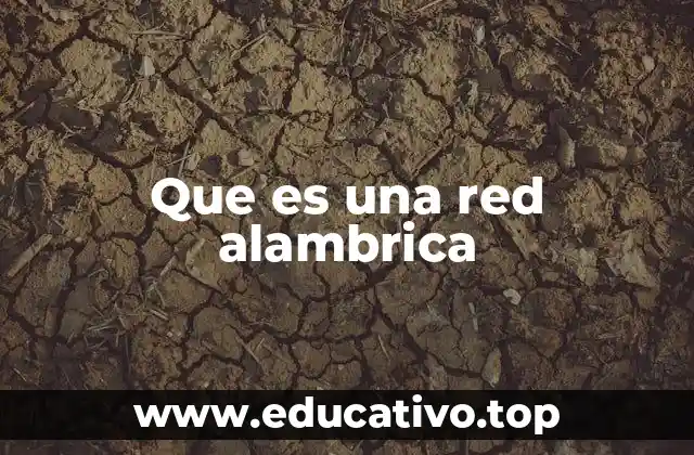 Que es una red alambrica