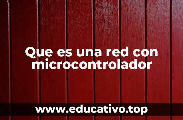 Que es una red con microcontrolador