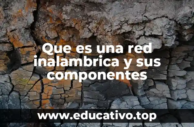 Que es una red inalambrica y sus componentes