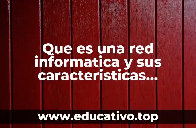Que es una red informatica y sus caracteristicas abundancia