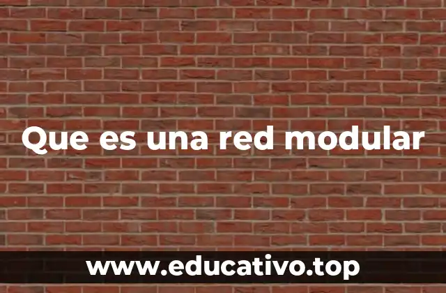 Que es una red modular