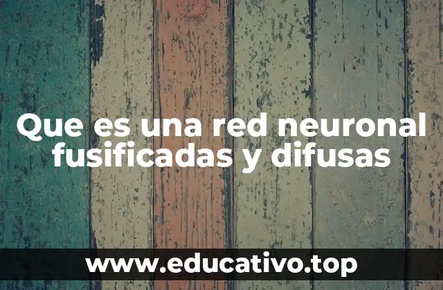 Que es una red neuronal fusificadas y difusas