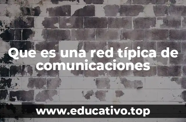 Que es una red típica de comunicaciones