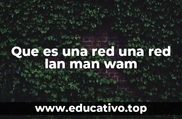 Que es una red una red lan man wam