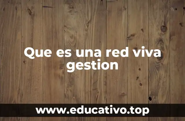 Que es una red viva gestion