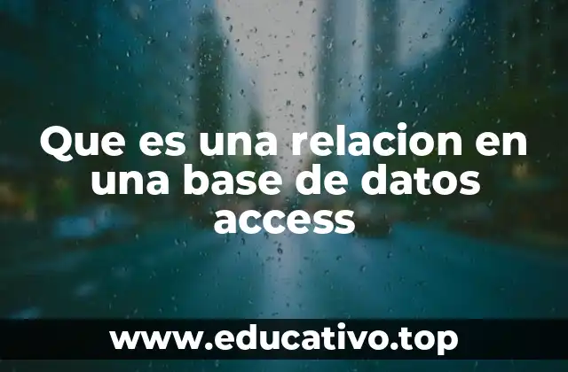 ¿Cómo se utilizan las relaciones para organizar información?