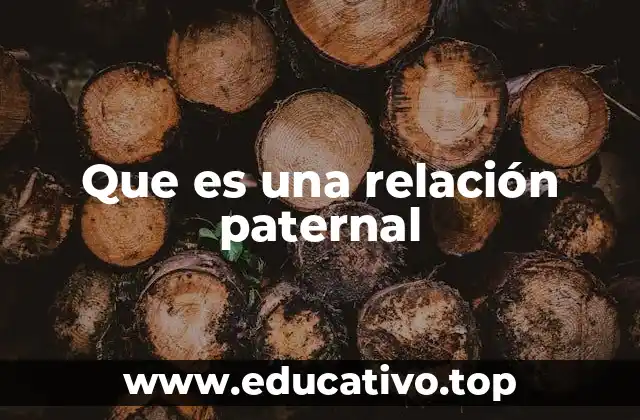 Que es una relación paternal