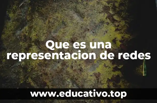 Que es una representacion de redes