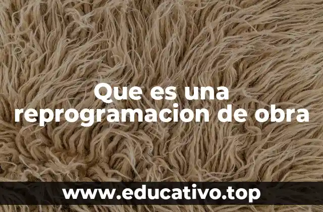 Causas y factores que llevan a una reprogramación de obra