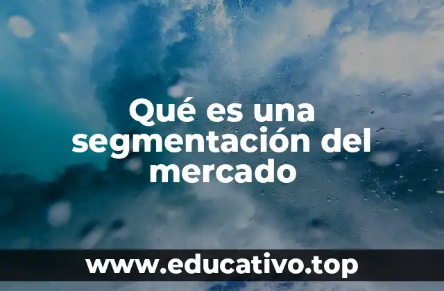 Qué es una segmentación del mercado
