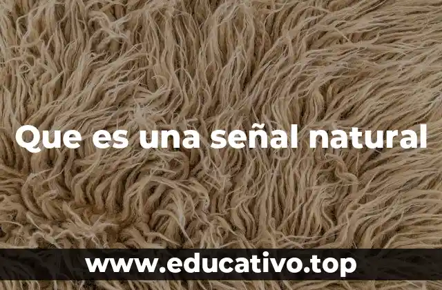 Que es una señal natural