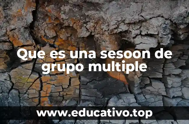 Que es una sesoon de grupo multiple