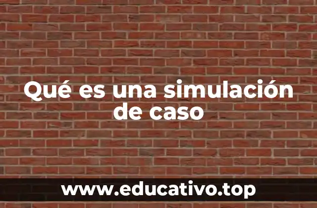 Qué es una simulación de caso
