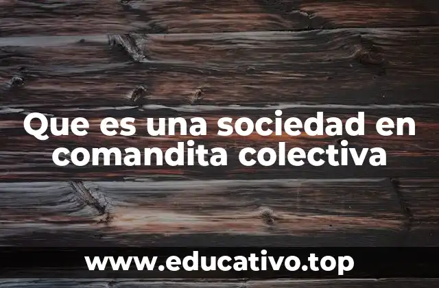 Que es una sociedad en comandita colectiva