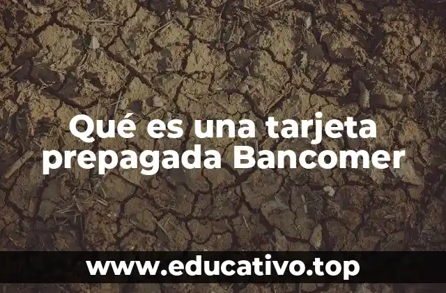 Qué es una tarjeta prepagada Bancomer