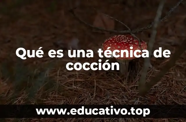 Qué es una técnica de cocción