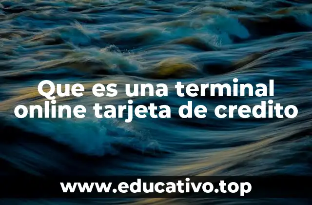 Que es una terminal online tarjeta de credito
