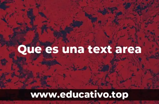 Que es una text area