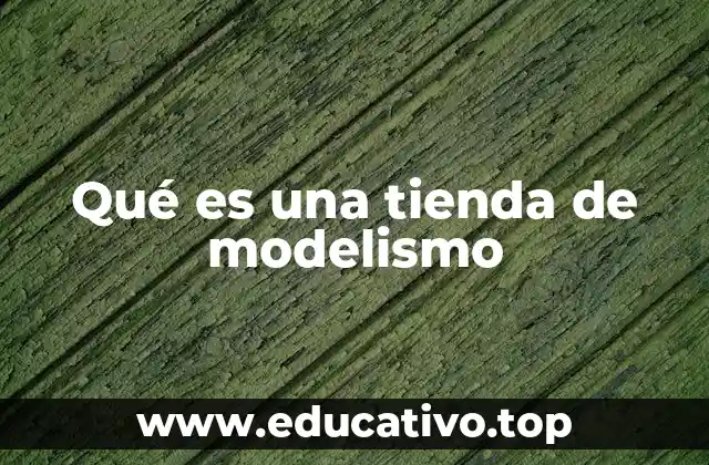 Qué es una tienda de modelismo