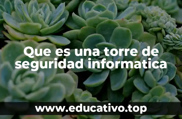 Que es una torre de seguridad informatica