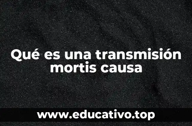 La importancia de la transmisión mortis causa en el derecho sucesorio