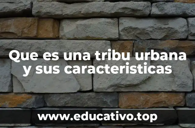 Que es una tribu urbana y sus caracteristicas