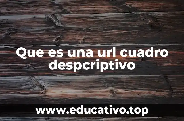 Que es una url cuadro despcriptivo