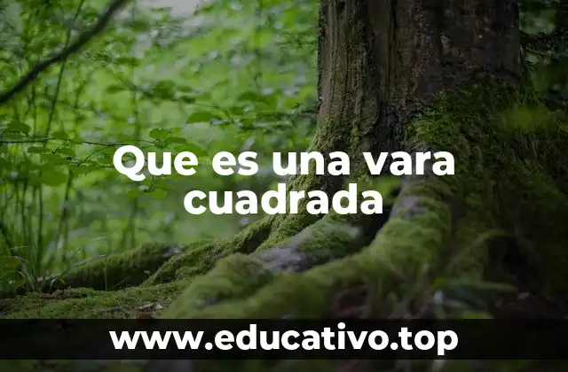 Que es una vara cuadrada