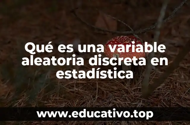 Qué es una variable aleatoria discreta en estadística