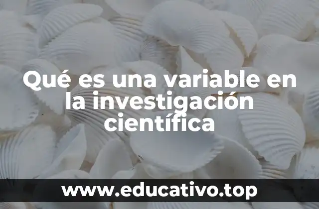 Qué es una variable en la investigación científica