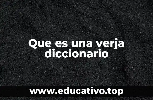 Que es una verja diccionario