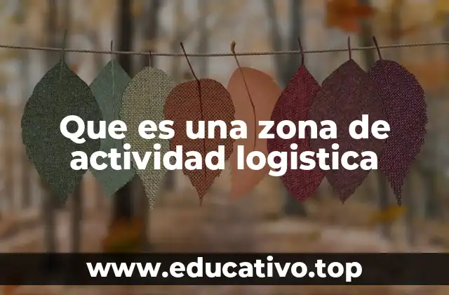 Que es una zona de actividad logistica