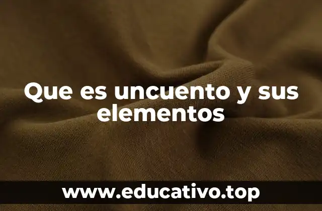 Que es uncuento y sus elementos