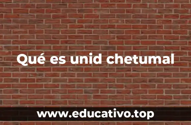 Qué es unid chetumal