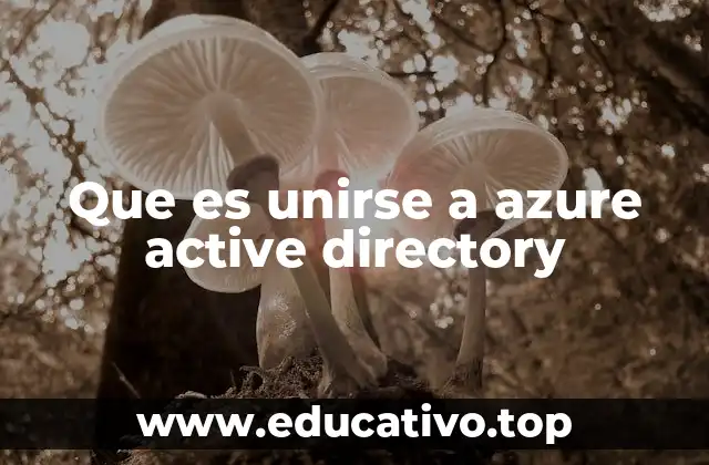 Que es unirse a azure active directory