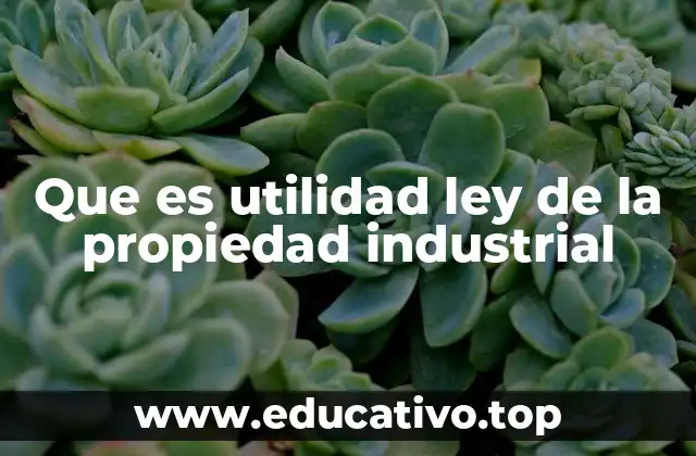 La utilidad como pilar de la innovación industrial