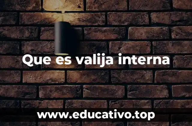 Que es valija interna