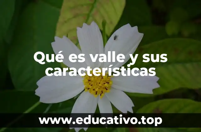 Formas de relieve y su relación con los valles